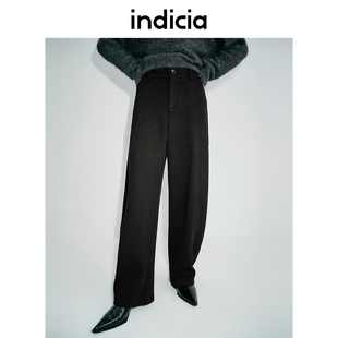 子秋冬新款 女长裤 时尚 百搭 indicia标记香蕉裤 L2D4KZ198 休闲裤