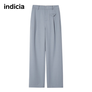 裤 标记女装 蓝色长裤 春秋季 3A201KZ073 子直筒裤 indicia休闲西装
