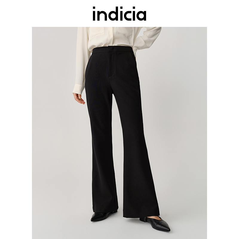 indicia标记休闲微喇长裤显瘦裤子春秋季商场同款女装5C307KZ305