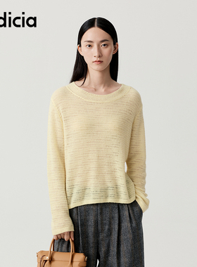 indicia标记商场同款2025秋冬季新款女装山羊绒针织衫F2D5ZZ516C