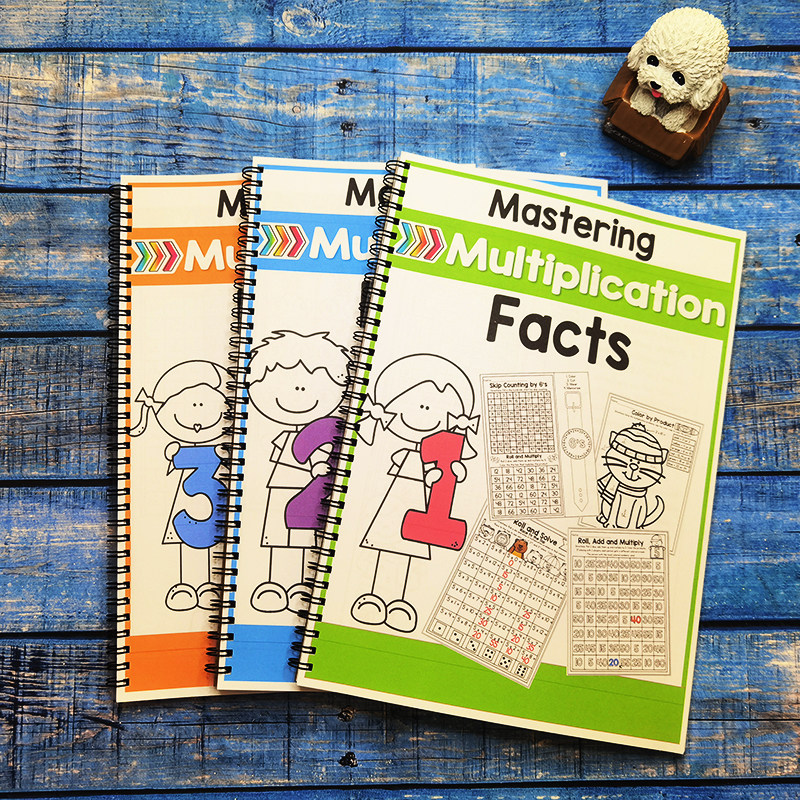 小学数学乘法描红练习题纸趣味乘法启蒙11种玩法作业纸三四年级