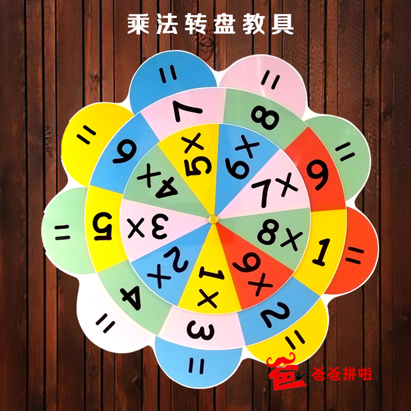 小学数学九九乘法口诀超大号闪卡