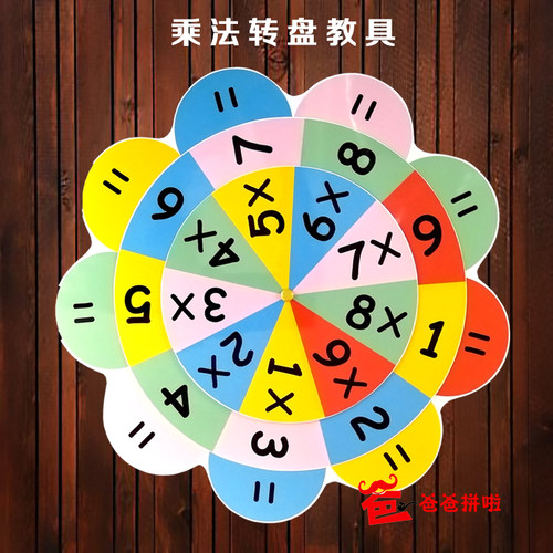 小学数学九九乘法口诀超大号闪卡