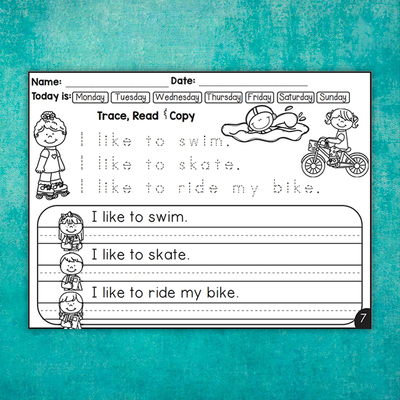 ReadingandWriting句子描红练