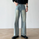秋季 2021M版 型宽松直筒牛仔裤 男笙 13.5盎司水洗cleanfit牛仔裤 男