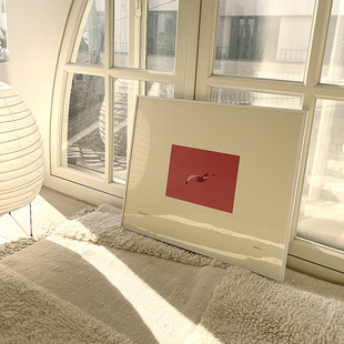 北欧ins粉色海鸥小众装饰画画高级感挂画画客厅饭厅卧室玄关壁画