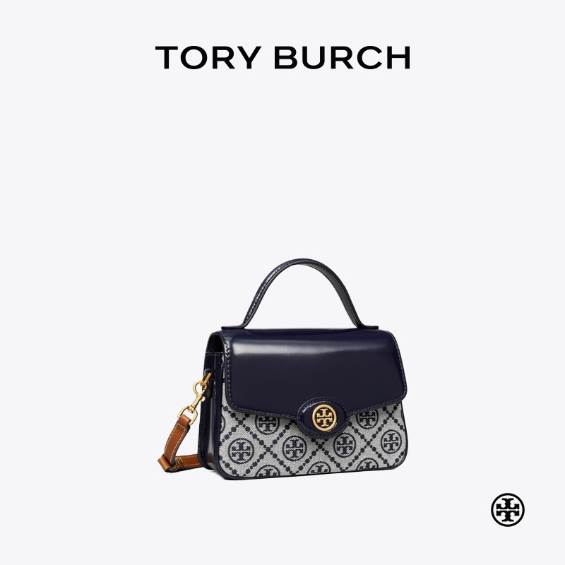 TORY BURCH 汤丽柏琦 ROBINSON T MONOGRAM 小号手提包 161247