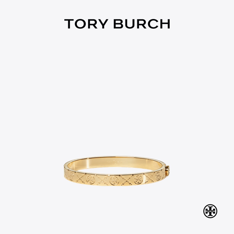TORY BURCH 汤丽柏琦 T MONOGRAM 铰接手镯 157221