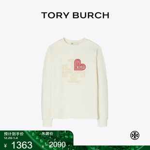 线上专享 心形LOGO卫衣上衣 TORY 汤丽柏琦 178575 BURCH