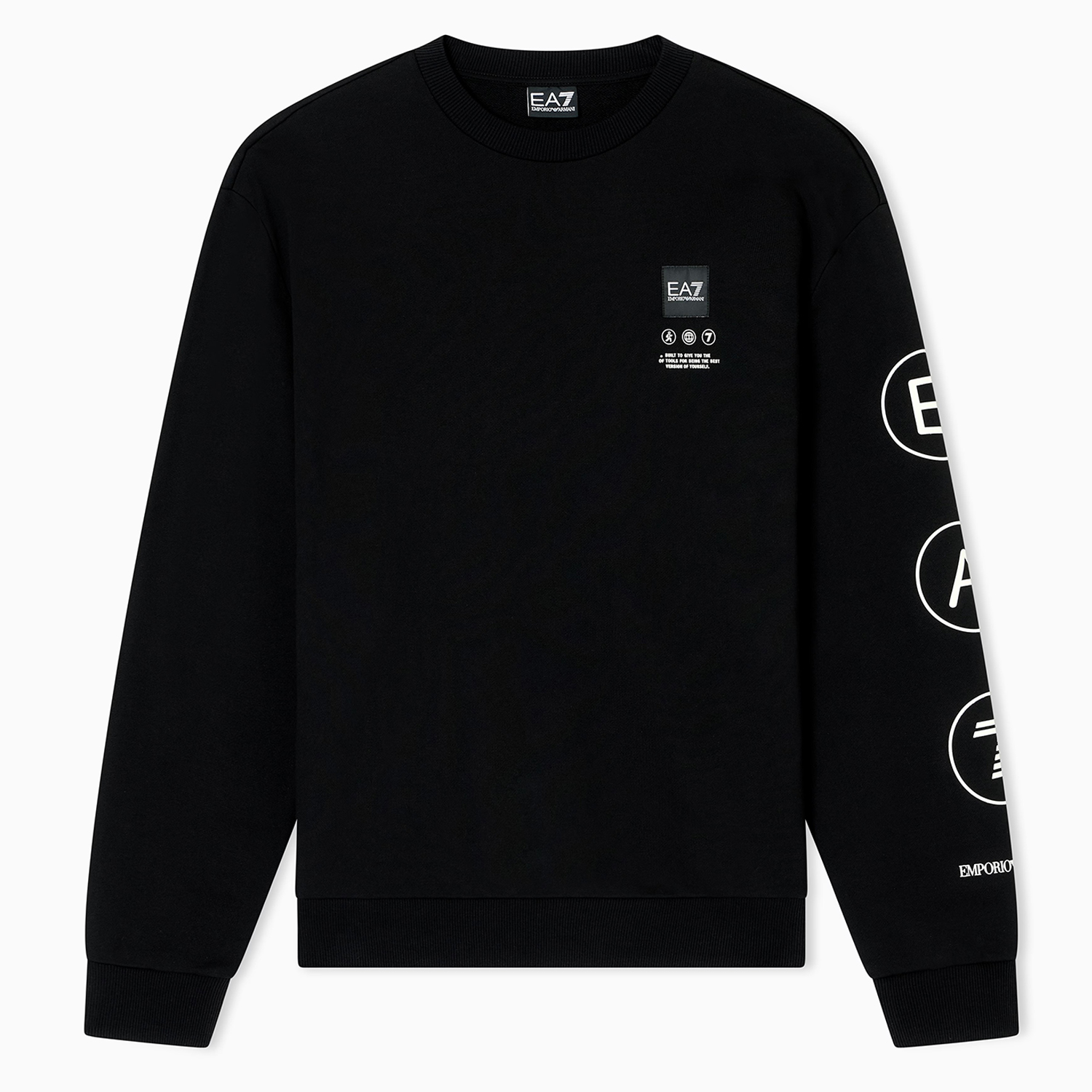 阿玛尼男士时尚圆领套头卫衣