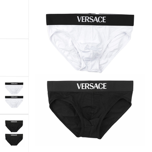 范思哲男士 1020984 时尚 三角内裤 1A14783 休闲2件装 Versace