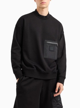 Armani/阿玛尼AX 男士时尚休闲圆领套头卫衣 XM000121 AF10830