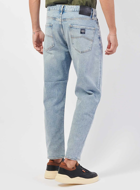 Armani/阿玛尼AX 男士做旧水洗时尚休闲长裤牛仔裤 6DZJ71 Z3TJZ