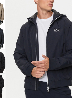 Armani/阿玛尼EA7 男士加绒保暖经典连帽夹克外套 8NPB21 PNFZZ