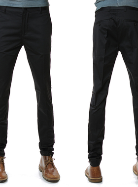 Armani/阿玛尼EA 海外直邮 男士黑色修身休闲裤长裤8N1P15 1NJ7Z