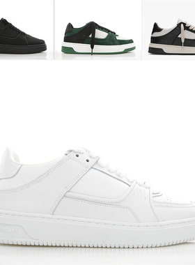 REPRESENT 潮牌 男士时尚真皮小白鞋休闲板鞋低帮鞋 M12046