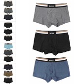 Boss黑标 简约四角内裤 男士 Hugo 3件装 时尚 50516542 10260345