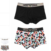 EM000254 Armani AF10798 鹰标2件装 休闲四角内裤 阿玛尼EA 男士