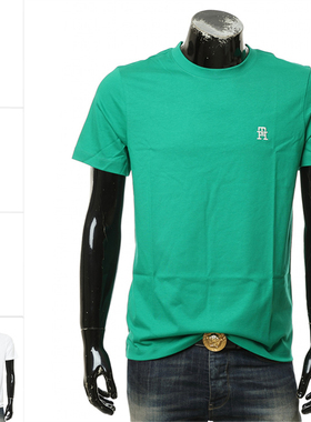 TOMMY HILFIGER汤米·希尔费格 男士时尚圆领短袖T恤 MW0MW33987