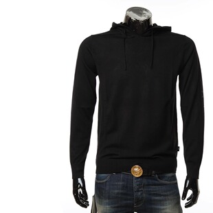 阿玛尼EA 8N1MUW 男士 绵羊毛保暖连帽外套毛衣 1MJWZ 时尚 Armani