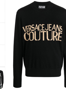 Versace/范思哲VJ 男士时尚奢潮流金标保暖毛衣 76GAFM01 CM06H