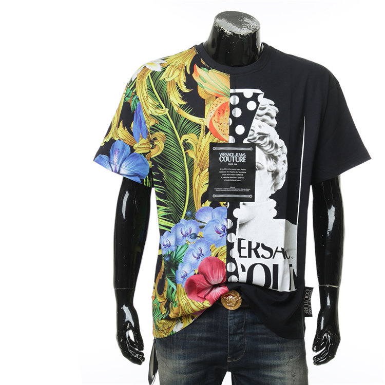Versace/范思哲VJ 正品 潮牌男宽版短袖圆领T恤 B3GVA7KC 30329