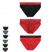 阿玛尼EA 111624 男士 鹰标3件装 Armani 内裤 时尚 三角裤 4F722