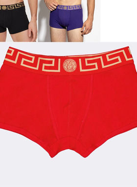 Versace/范思哲男士奢华美杜莎四角裤平角内裤 AU10026 1A10011