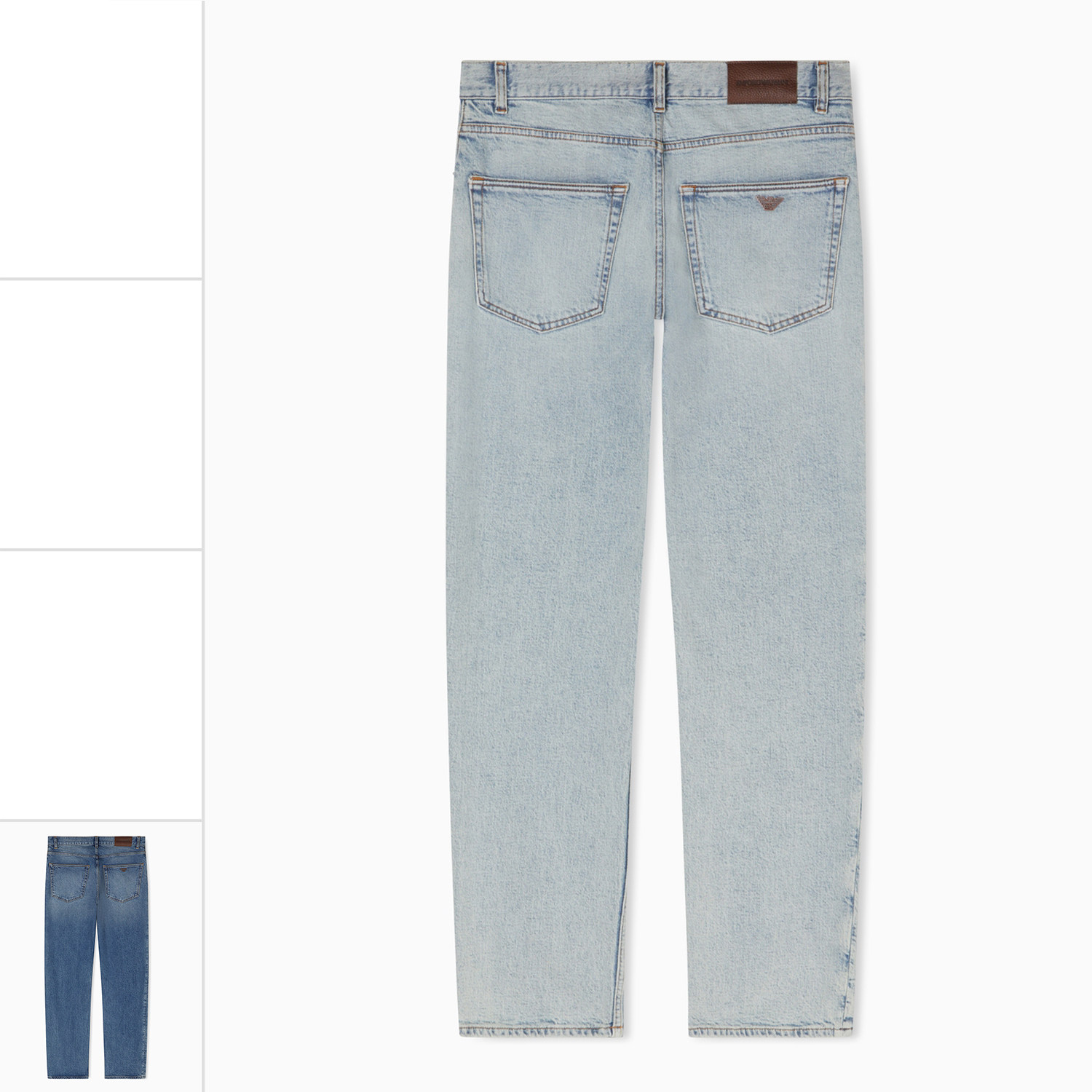 Armani/阿玛尼EA 男士鹰标水洗休闲长裤牛仔裤EM000763 AF23602