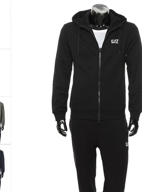 Armani/阿玛尼EA7 男士保暖毛里连帽运动休闲套装 8NPV68 PJVTZ