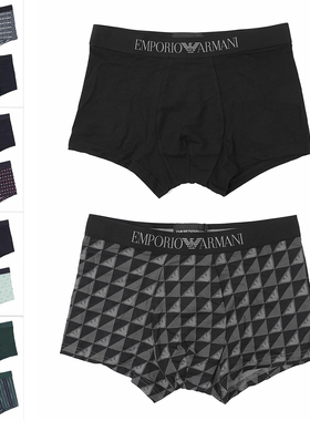 Armani/阿玛尼EA 男士鹰标2件装简约平角内裤 EM001014 AF14994