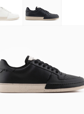 Armani/阿玛尼EA 男士真皮时尚厚底低帮休闲鞋 X4X650 XR322