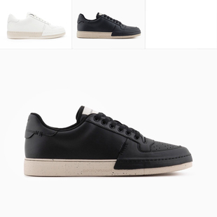 阿玛尼EA X4X650 男士 厚底低帮休闲鞋 XR322 真皮时尚 Armani