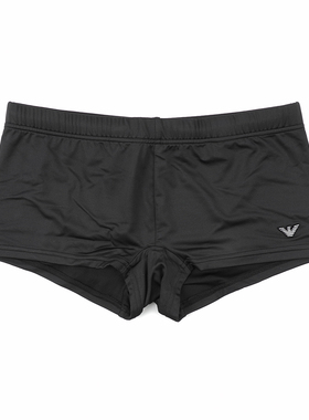 Armani/阿玛尼EA 男士刺绣鹰标平角四角泳裤 EM000576 AF12331