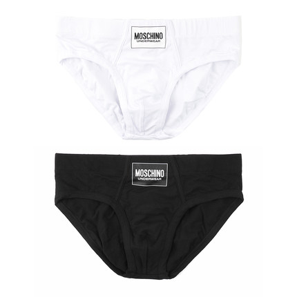 moschino/莫斯奇诺男士时尚潮牌2件装三角内裤 252V1A1304 4406