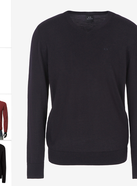 Armani/阿玛尼AX 男士时尚休闲圆领套头保暖毛衣 8NZM3G ZM8AZ