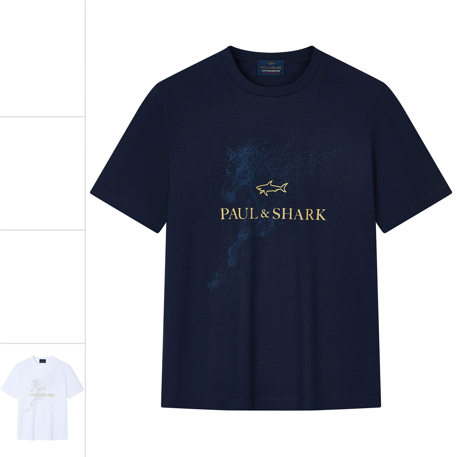 PAUL & SHARK鲨鱼 海外直邮 男士时尚休闲圆领短袖T恤 26411087