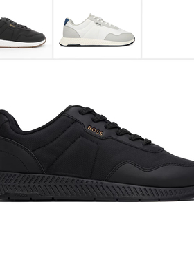 Hugo Boss黑标 男士潮流时尚简约低帮休闲鞋 50536481 10263117