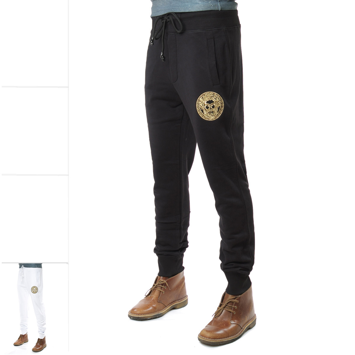 Versace/范思哲VJ 金线刺绣男士运动长裤休闲裤 A2GVA1TA 30318