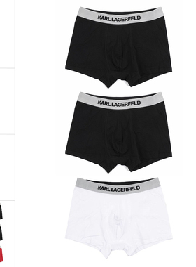 Karl Lagerfeld卡尔拉格斐 男老佛爷潮牌3件装四角内裤 240M2106