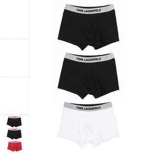 四角内裤 男老佛爷潮牌3件装 240M2106 Lagerfeld卡尔拉格斐 Karl