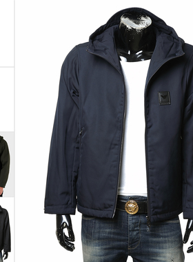 Armani/阿玛尼EA 男士时尚鹰标连帽夹克外套 EM003417 AF18264