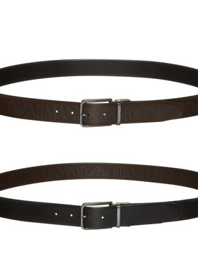 Armani/阿玛尼 EA 男士时尚真皮2面用腰带针扣皮带 Y4S653 YQ95I