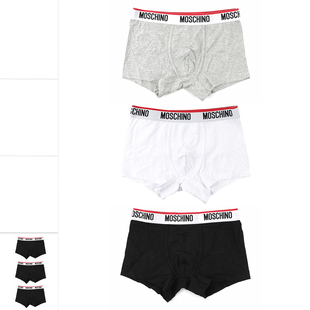 莫斯奇诺男士 252V1A1395 时尚 四角内裤 4300 潮牌3件装 moschino