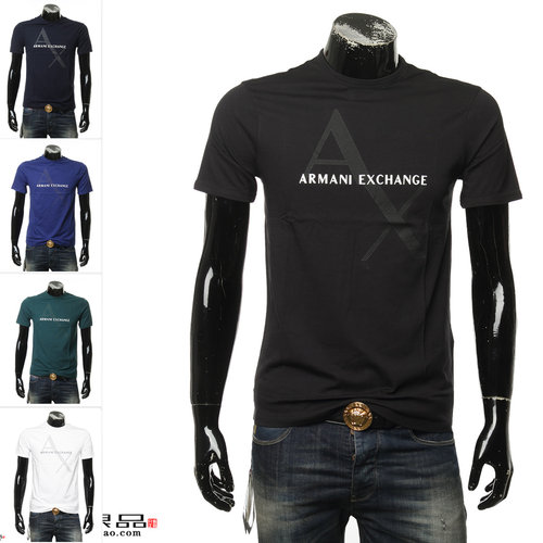Armani/阿玛尼AX 海外直邮 正品 男士休闲短袖T恤 8NZT76 Z8H4Z - 封面