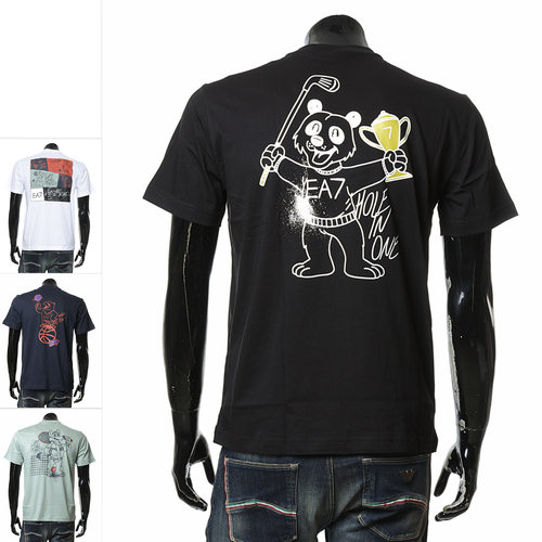 阿玛尼男士时尚休闲圆领短袖T恤