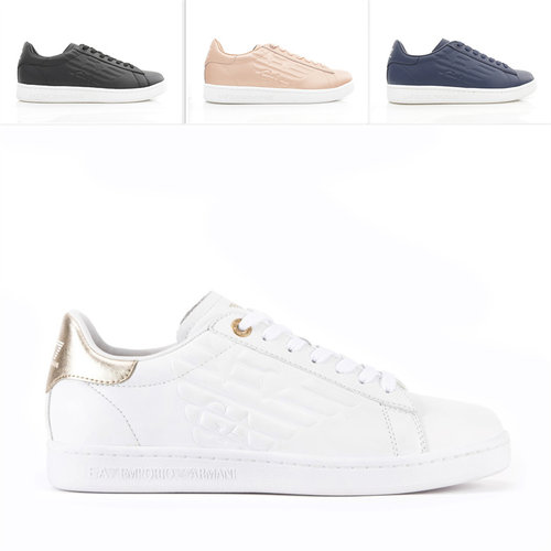 阿玛尼低帮真皮休闲鞋