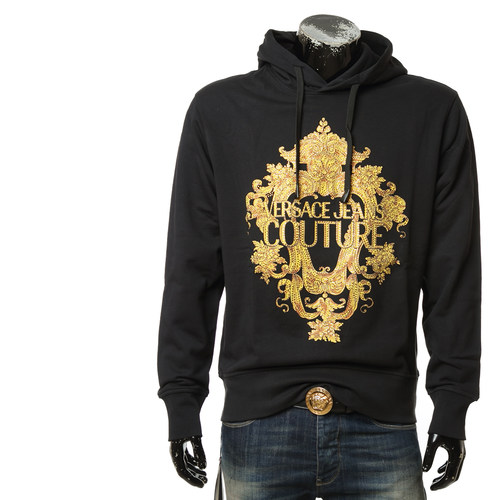 范思哲男士奢华烫钻连帽卫衣