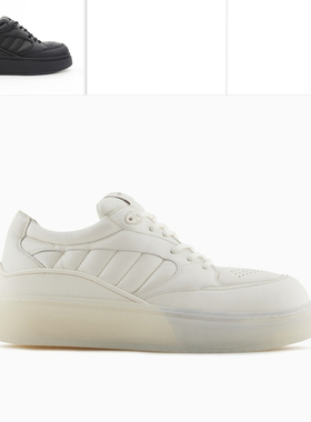 Armani/阿玛尼EA 男士潮真皮小胖丁时尚低帮休闲鞋 X4X693 XR335