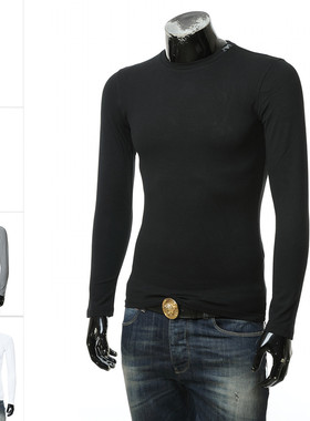 Armani/阿玛尼EA 男士鹰标修身弹力打底衫长袖T恤 111023 4F531